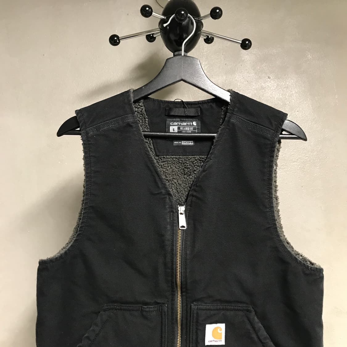 칼하트 기모 워크 베스트 블랙 S 상품이미지2