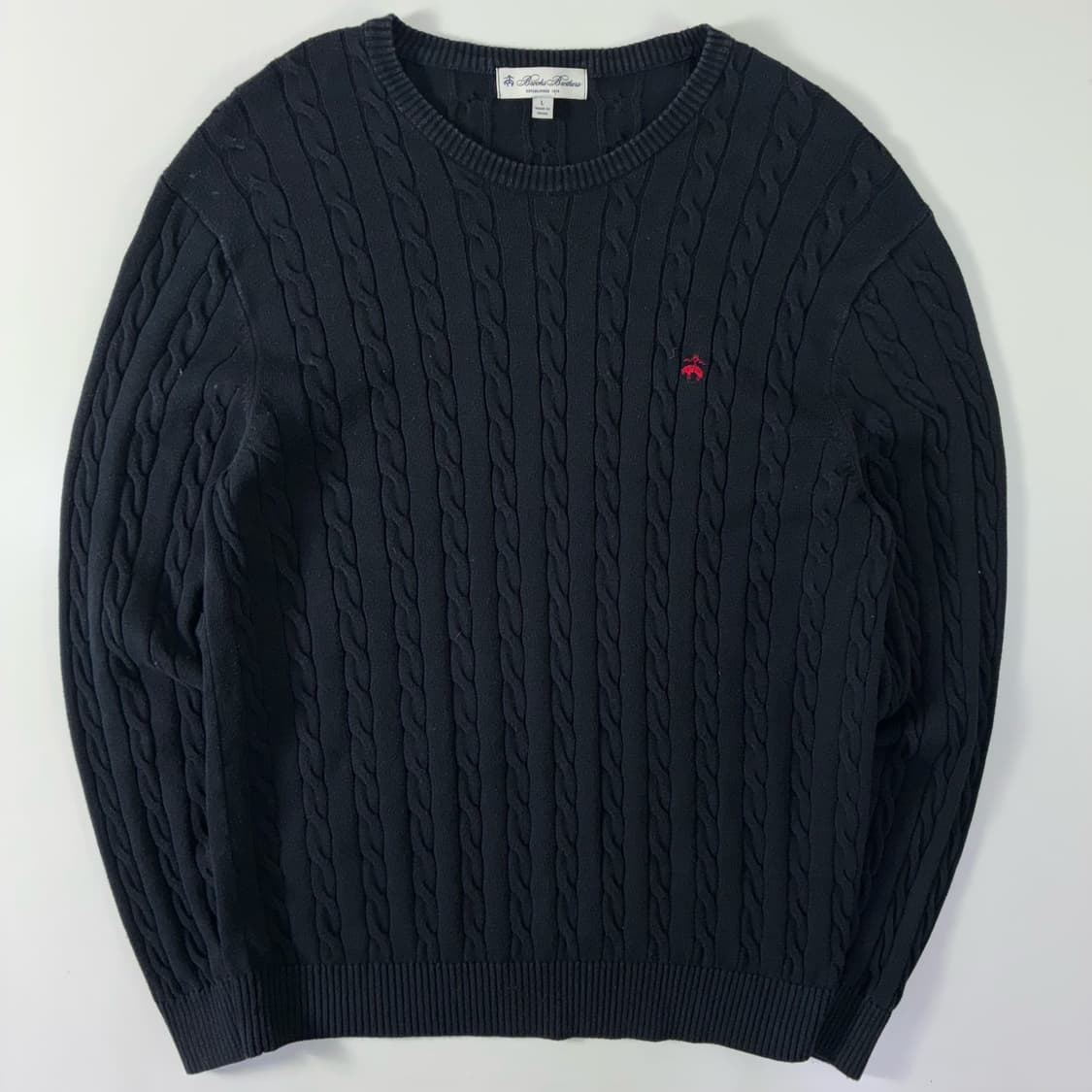 Brooks brothers  브룩스브라더스 코튼 셰틀랜드 꽈배기 니트 상품이미지1