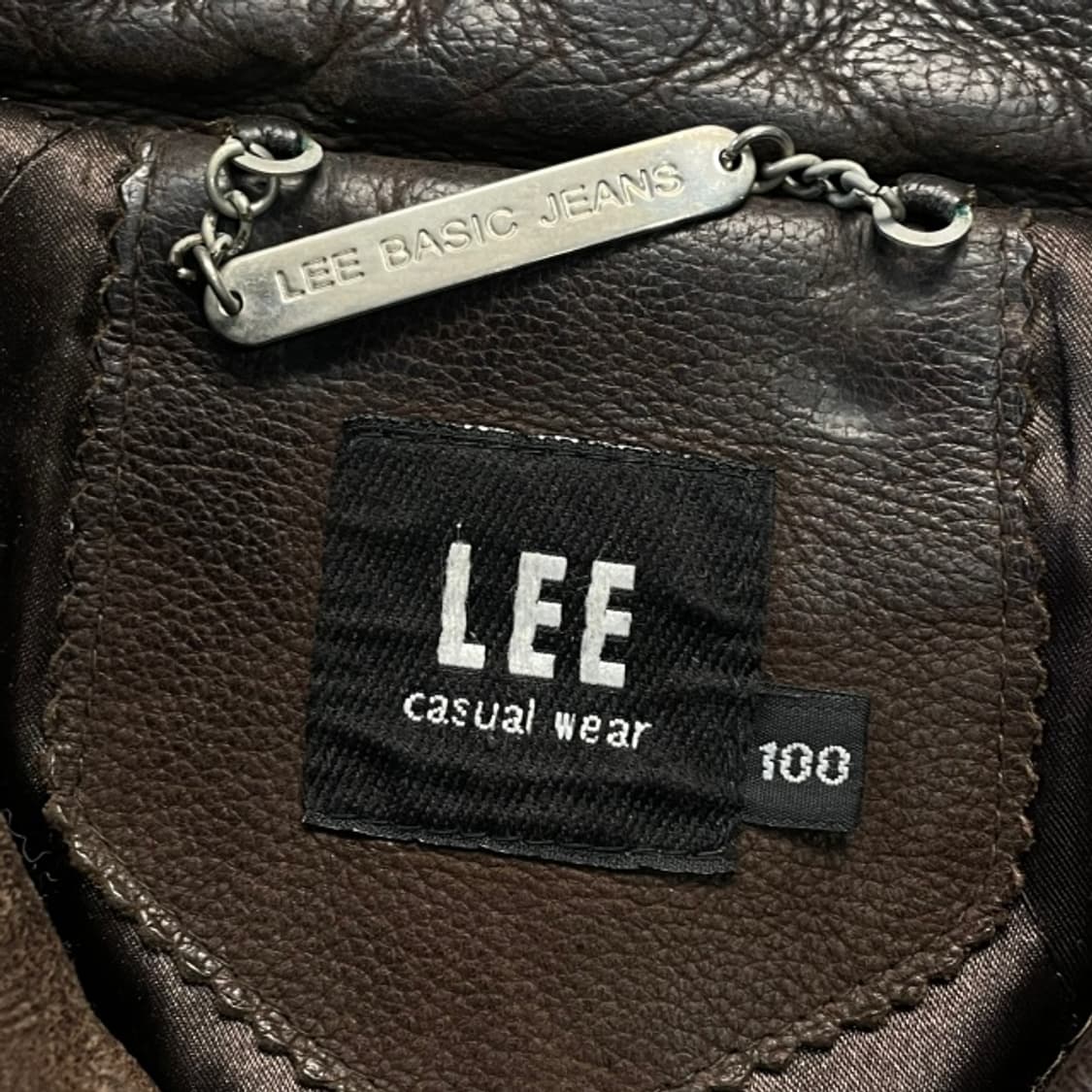 100 90s LEE 소가죽 레더 자켓 상품이미지3