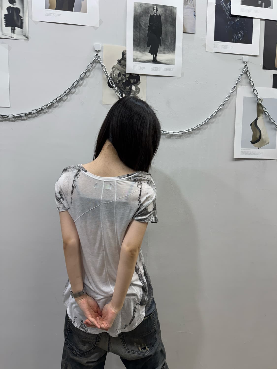 릴리전 그런지 실루엣 티셔츠 상품이미지5