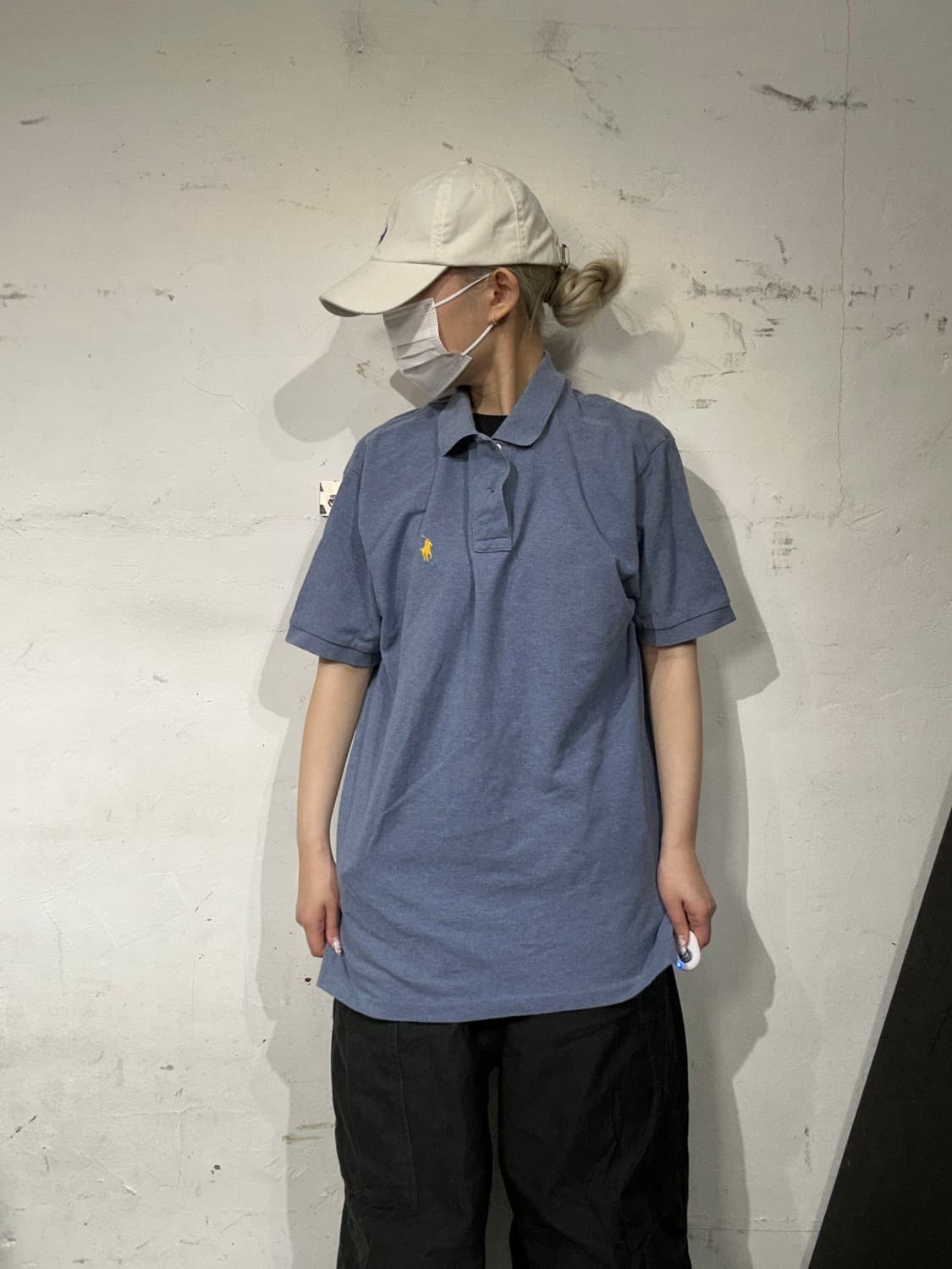 폴로 랄프 로렌 블루 반팔 피케에 티셔츠 M 상품이미지2