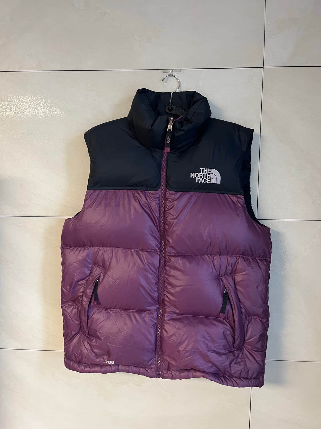 노스페이스 눕시 700 패딩 조끼 퍼플 (95 size)  상품이미지3