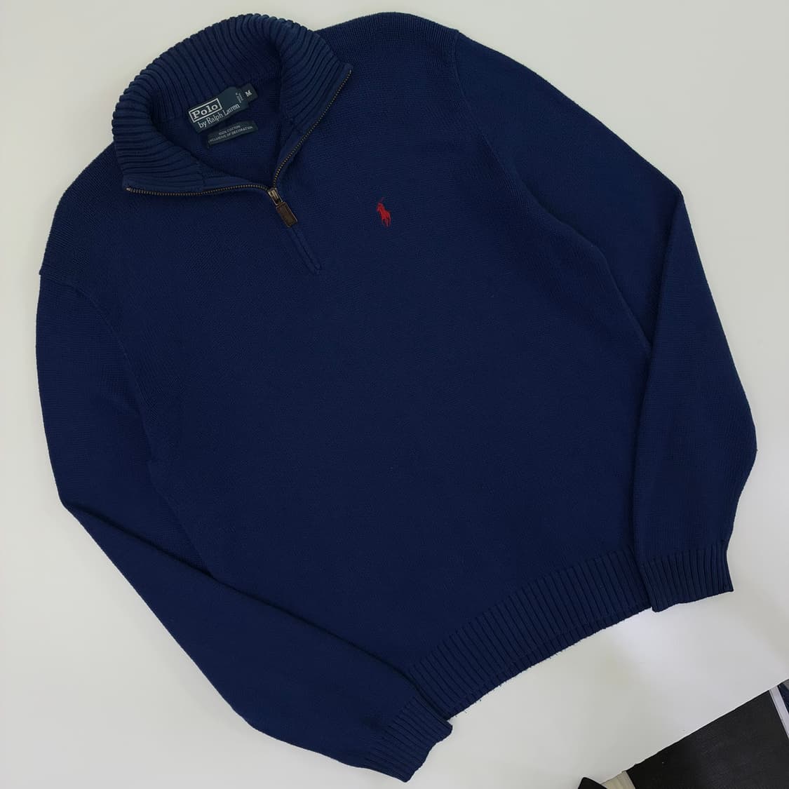 Polo 폴로 랄프로렌 블루 쿼터집업 니트 상품이미지2