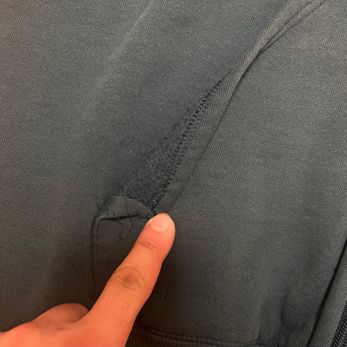[XL] 00s USA 빈티지 러셀 후드집업 포레스트 그린 상품이미지6