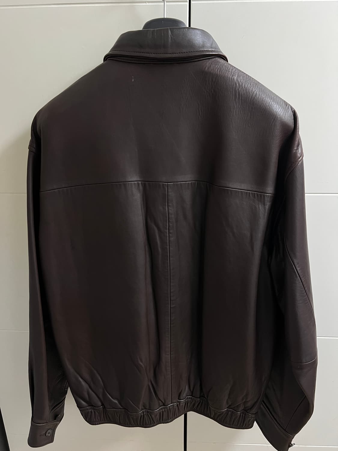 택포28) 폴로 랄프로렌 맥스웰 램스킨 레더 가죽자켓 브라운 M 상품이미지5