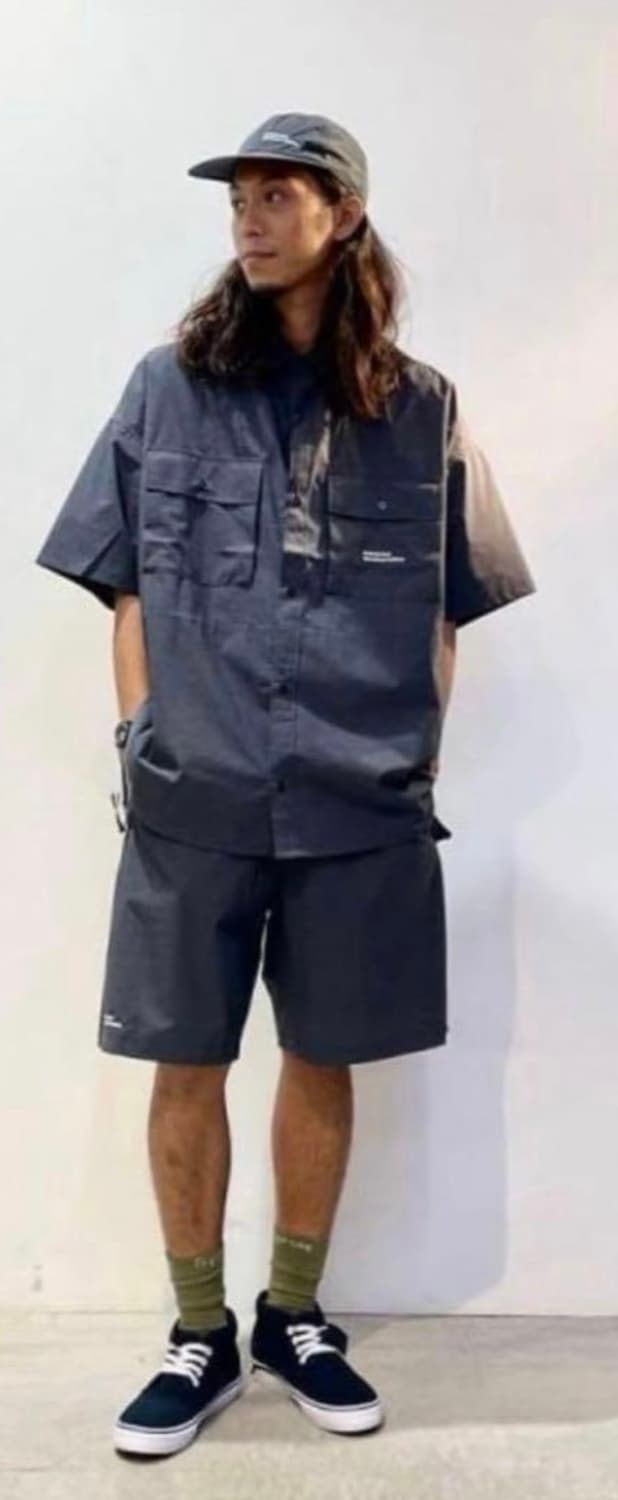 fresh service x beams 이지 셋업 네이비 상품이미지10