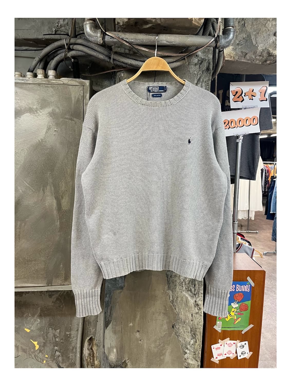 폴로 랄프로렌 니트 그레이 M #csz4030 상품이미지1