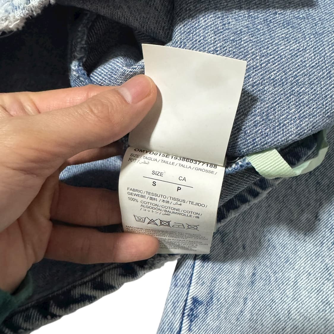 정품 19FW 오프화이트 데님 셔츠 상품이미지8