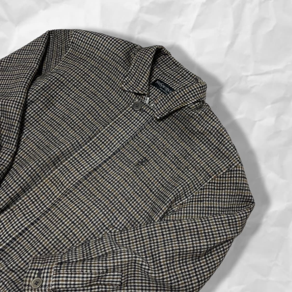 [택포](110)90‘s 입생로랑 울 블루종 자켓  상품이미지2