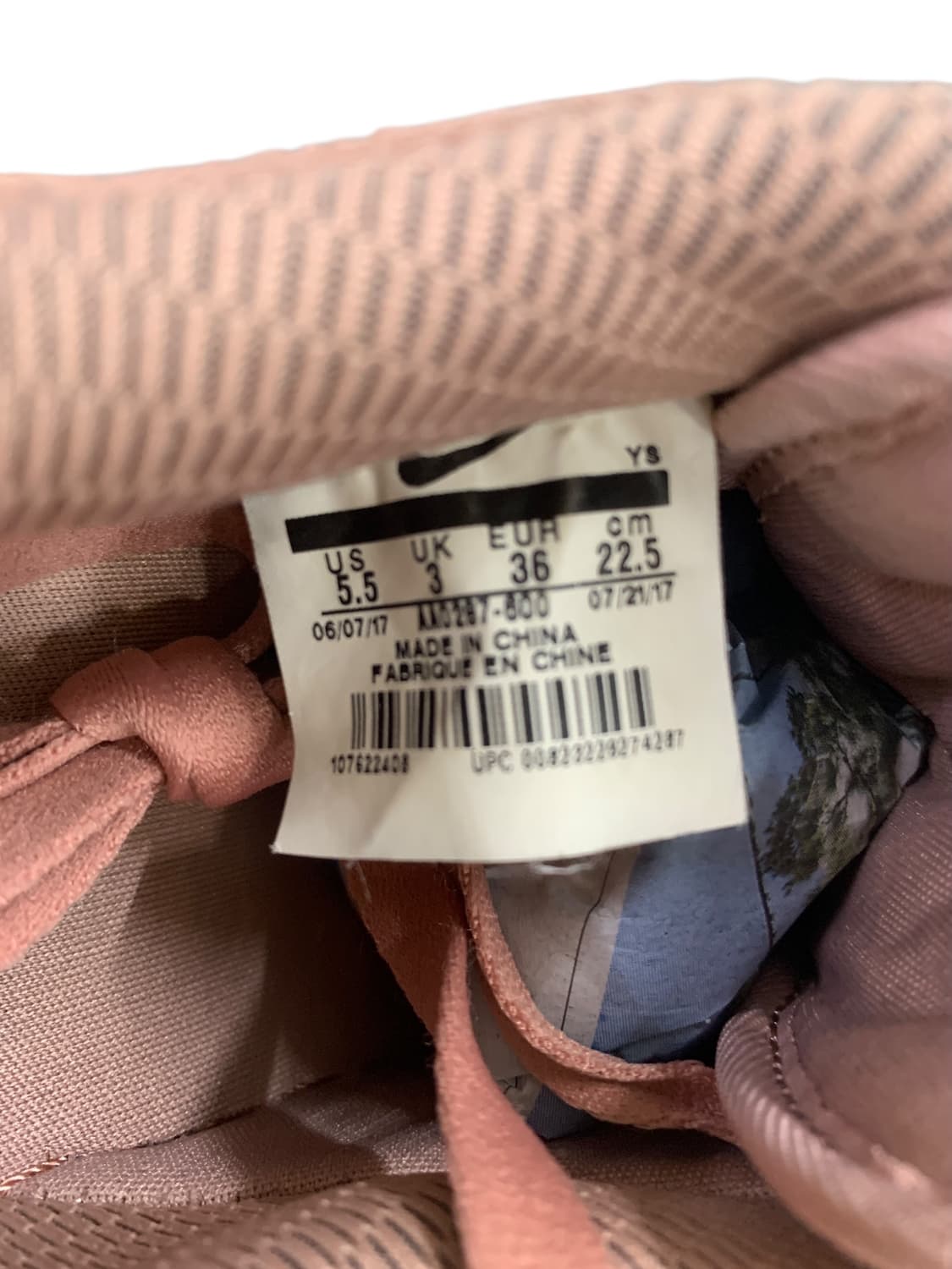 나이키 에어포스 1 '07 로우 SE 핑크 검 225 상품이미지9