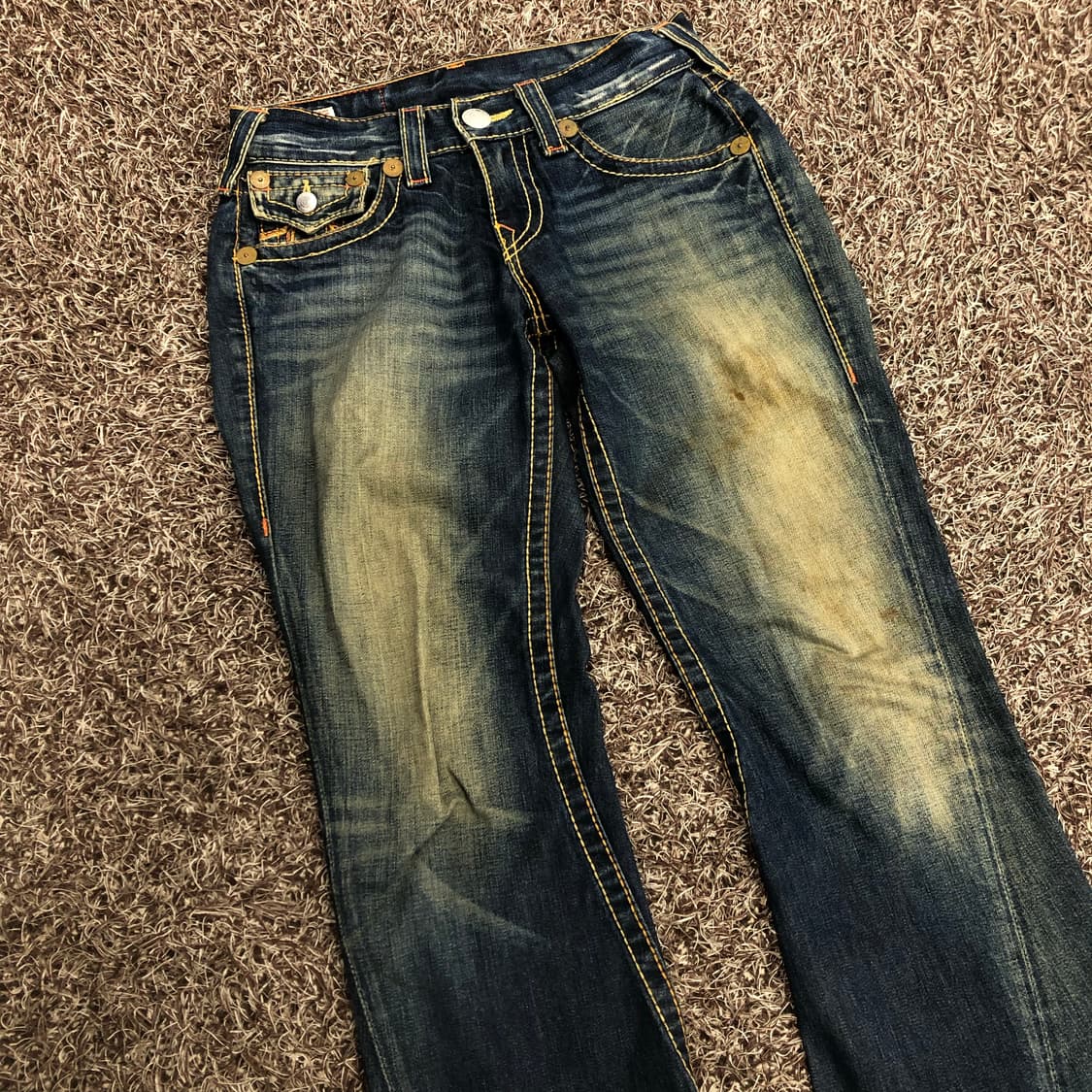 트루릴리전 Rainbow Joey 플레어 부츠컷 데님 팬츠 상품이미지2