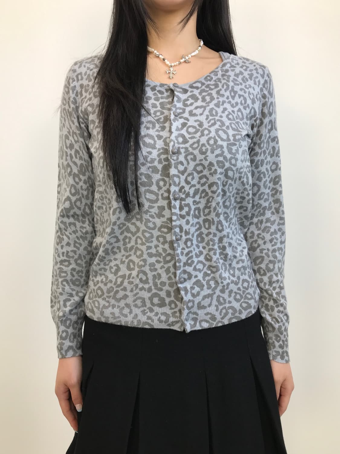 Gaminerie Leopard Pattern Knit Cardigan 상품이미지1