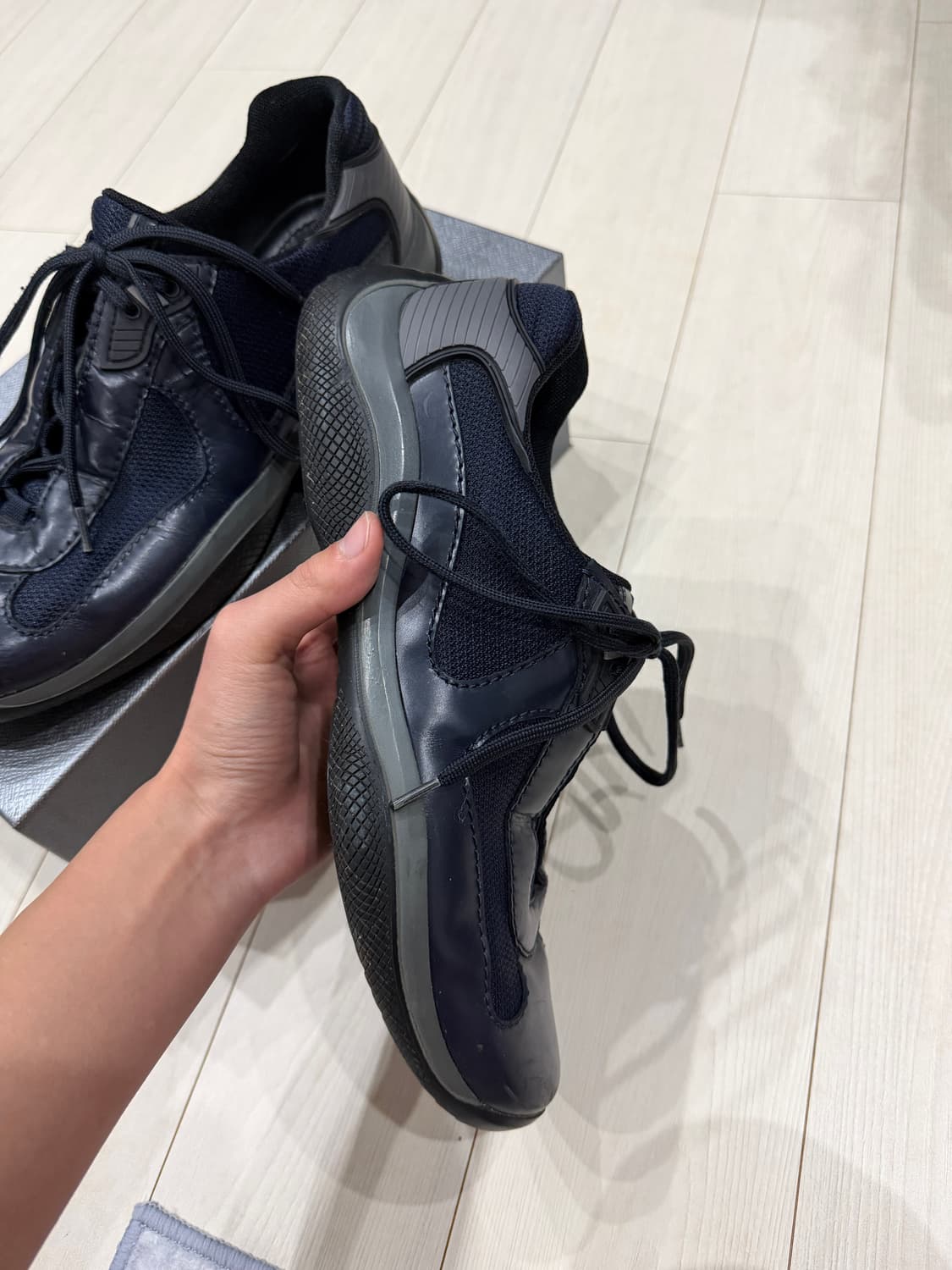 [UK9] 90‘s 빈티지 프라다 아메리카컵 네이비 상품이미지5