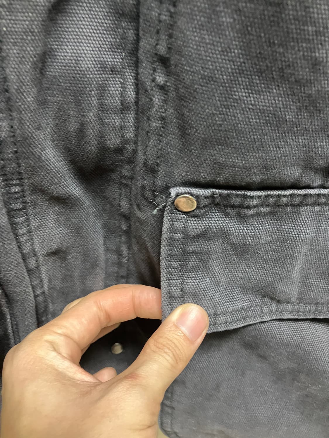 (Xl)플라스틱 프로덕트 맛 릴렉스 핏 워싱 포켓자켓 상품이미지7