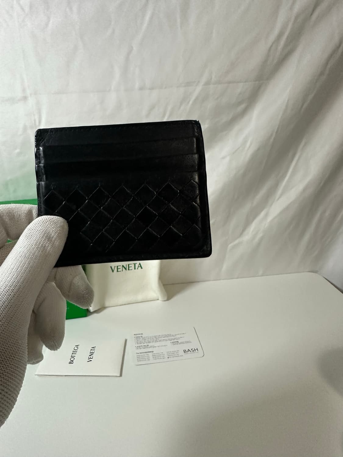 보테가베네타 인트레아치토 카드지갑 블랙 (OS)  상품이미지3