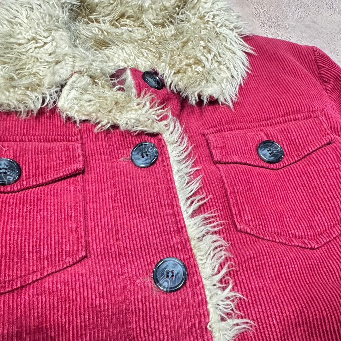 바배) 빈티지 퍼 카라 골덴 코듀로이 자켓 상품이미지2