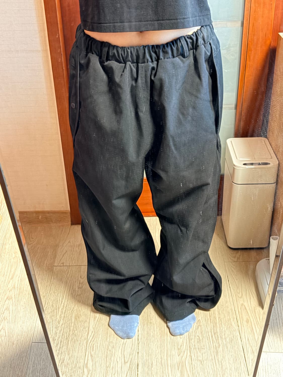 22ss 산산기어 웨이브 블랙 팬츠 상품이미지3