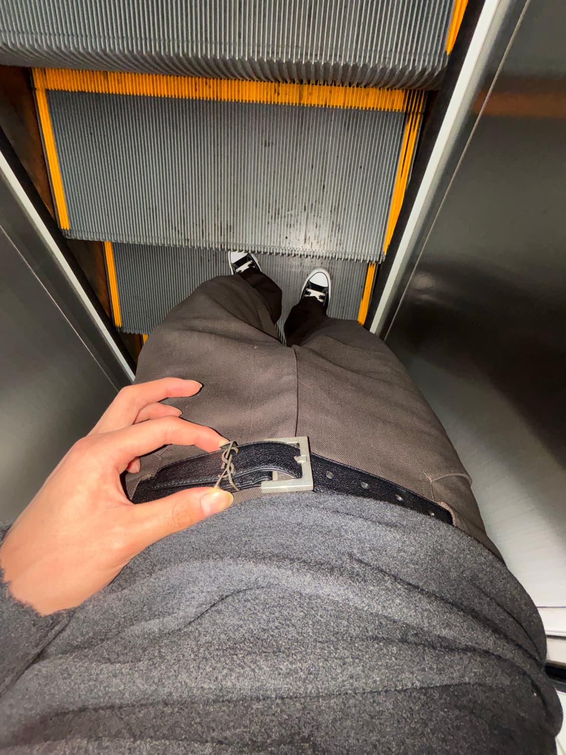 생로랑 모노그램 로고 폭 3CM벨트 상품이미지3