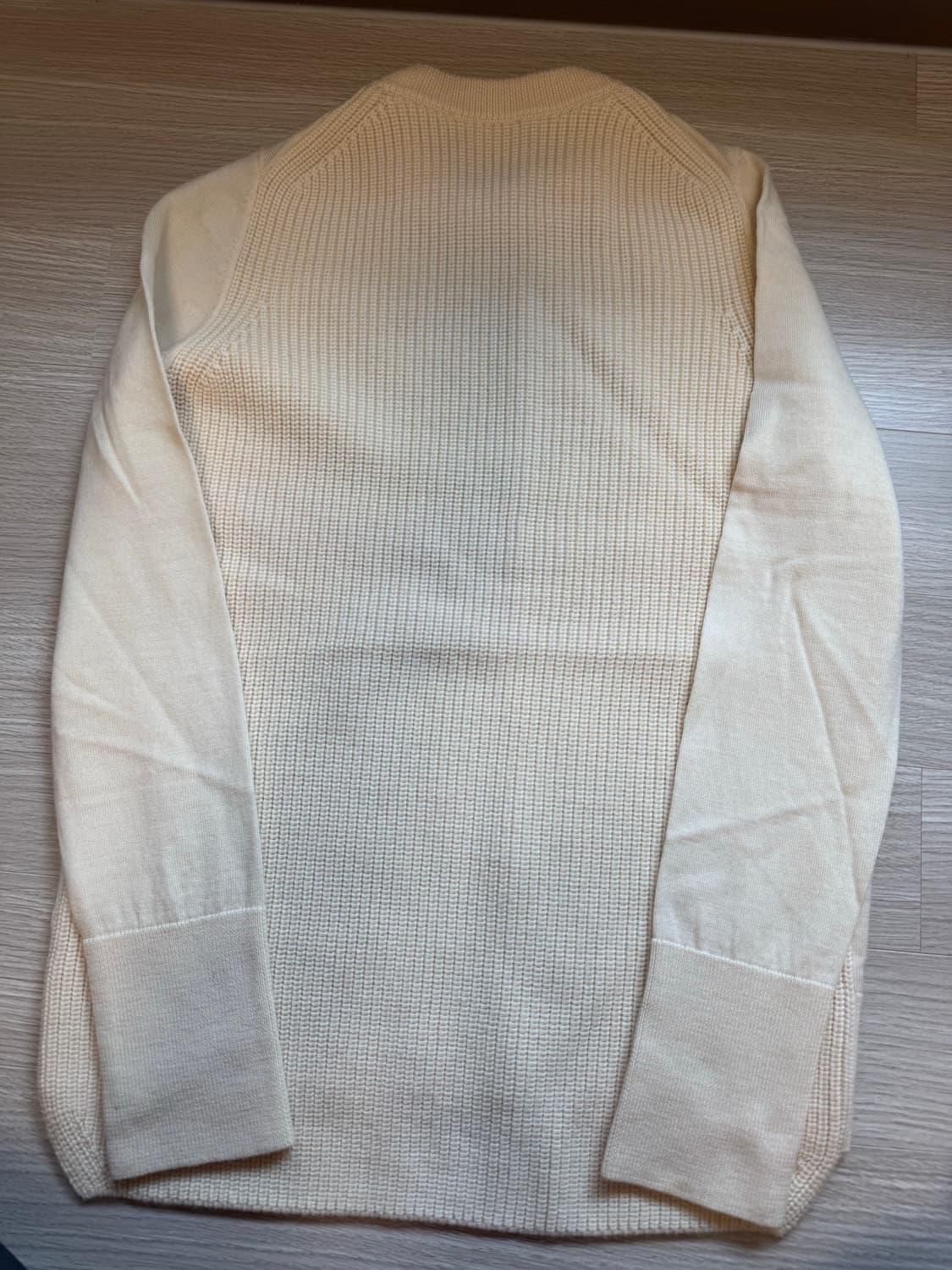COS 코스 메리노 울 크루넥 니트 (크림/XS) 판매합니다 상품이미지3