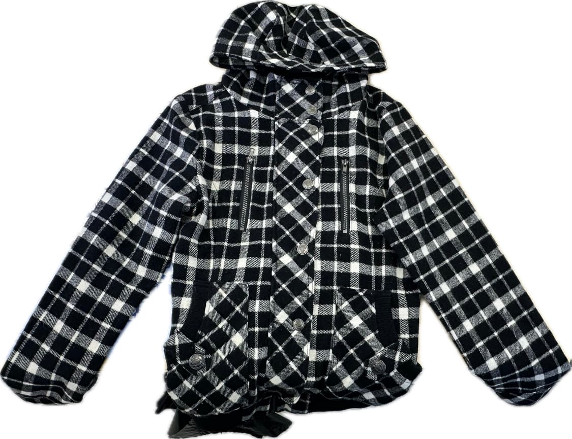 일본 빈티지 걸코 체크집업 상품이미지2