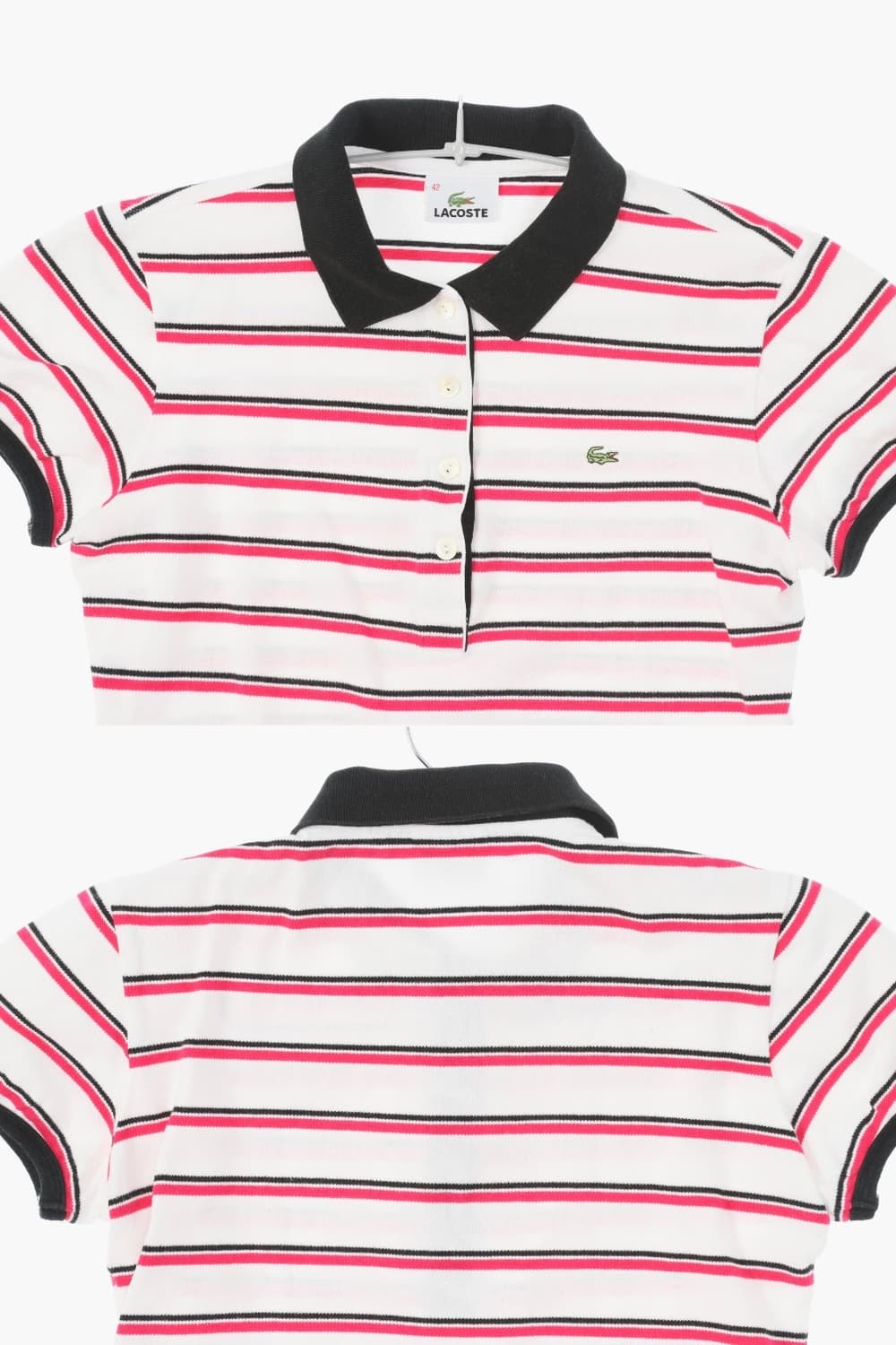 LACOSTE 라코스테 코튼 카라 반팔 티셔츠 여자 상품이미지2