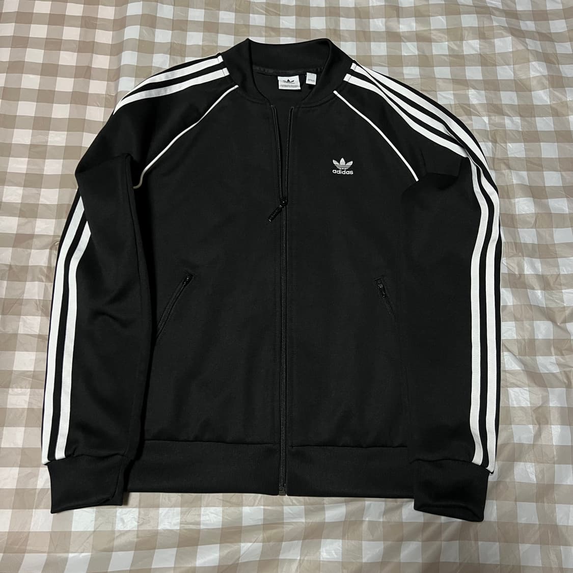 아디다스 슈퍼스타 져지 M 블랙 검정 트랙탑 삼선 집업 상품이미지1