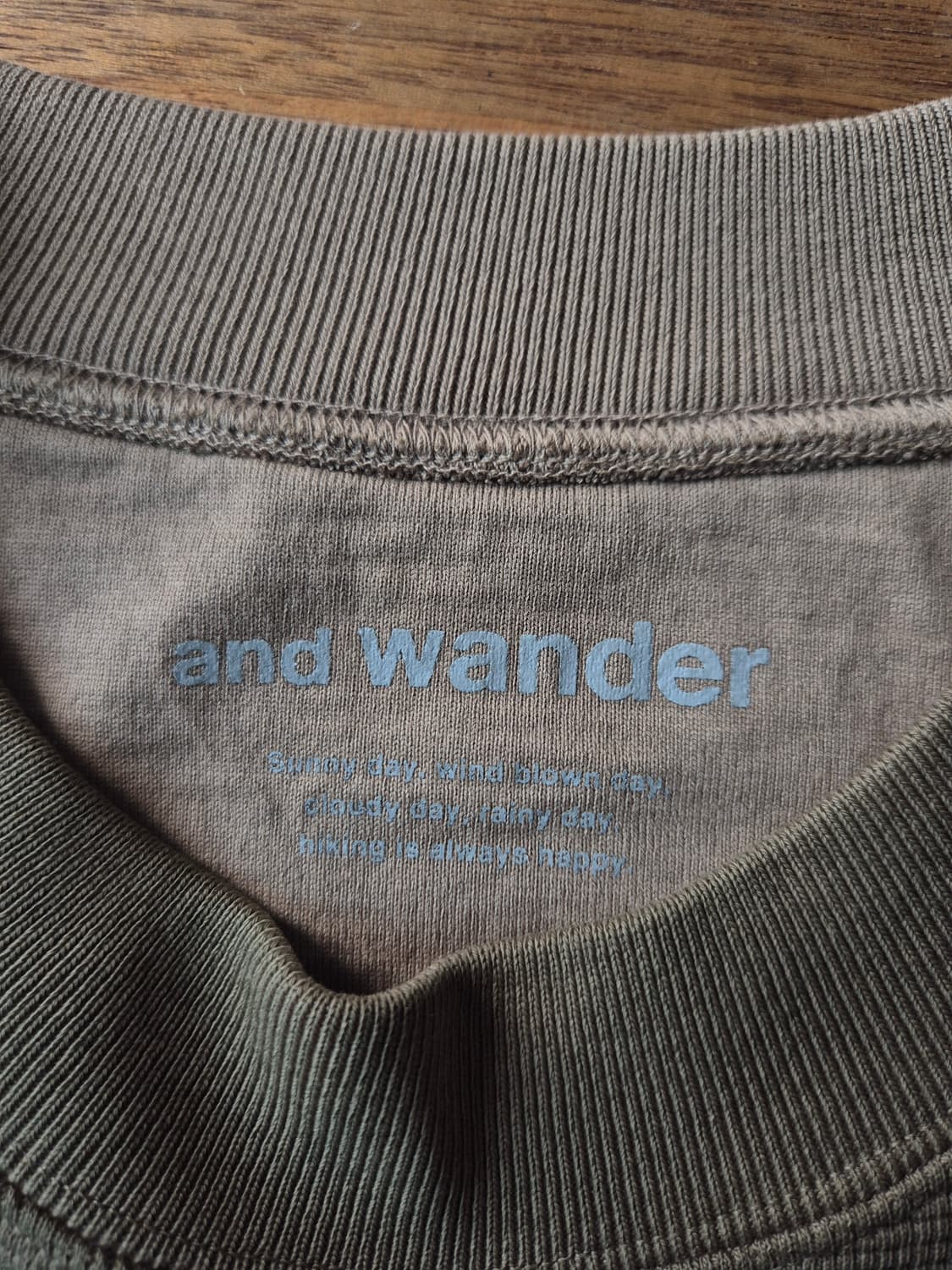 and wander 앤드원더 워싱 와플 롱스리브 상품이미지6