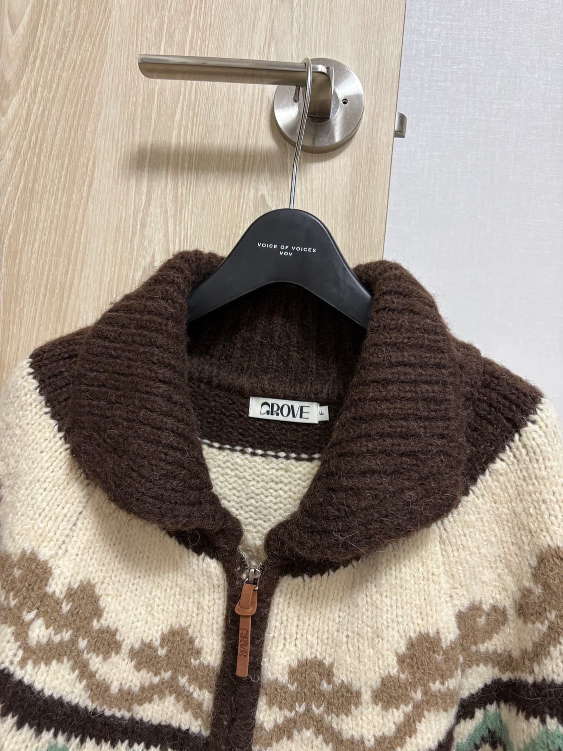 Grove 그로브 니트 집업 상품이미지2