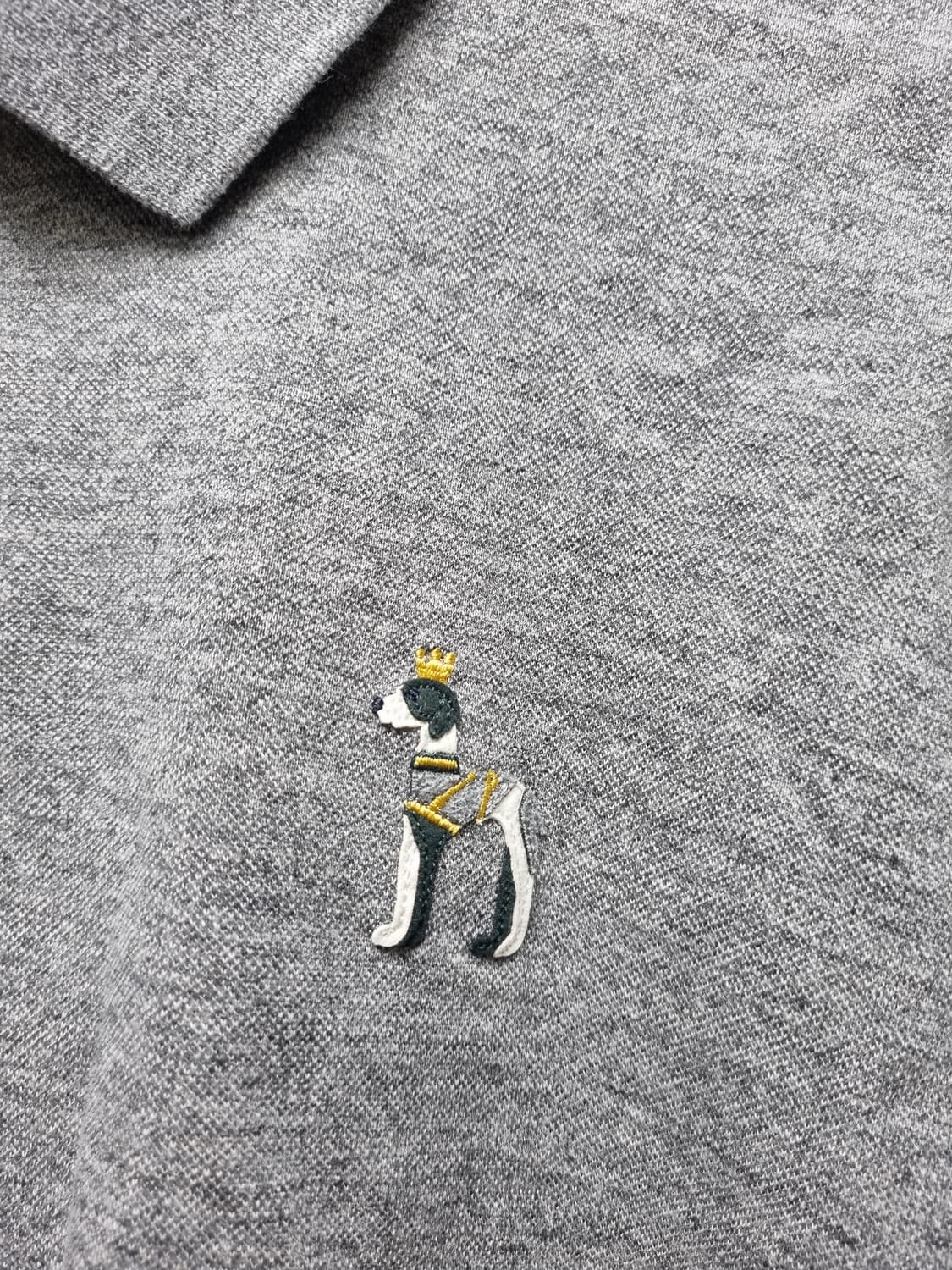 [남110] 헤지스 그레이 반팔 폴로티셔츠 상품이미지3