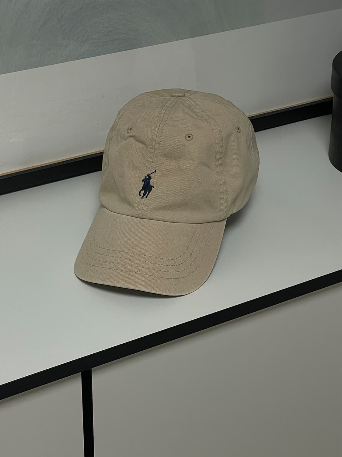 폴로 베이지 볼캡 상품이미지3