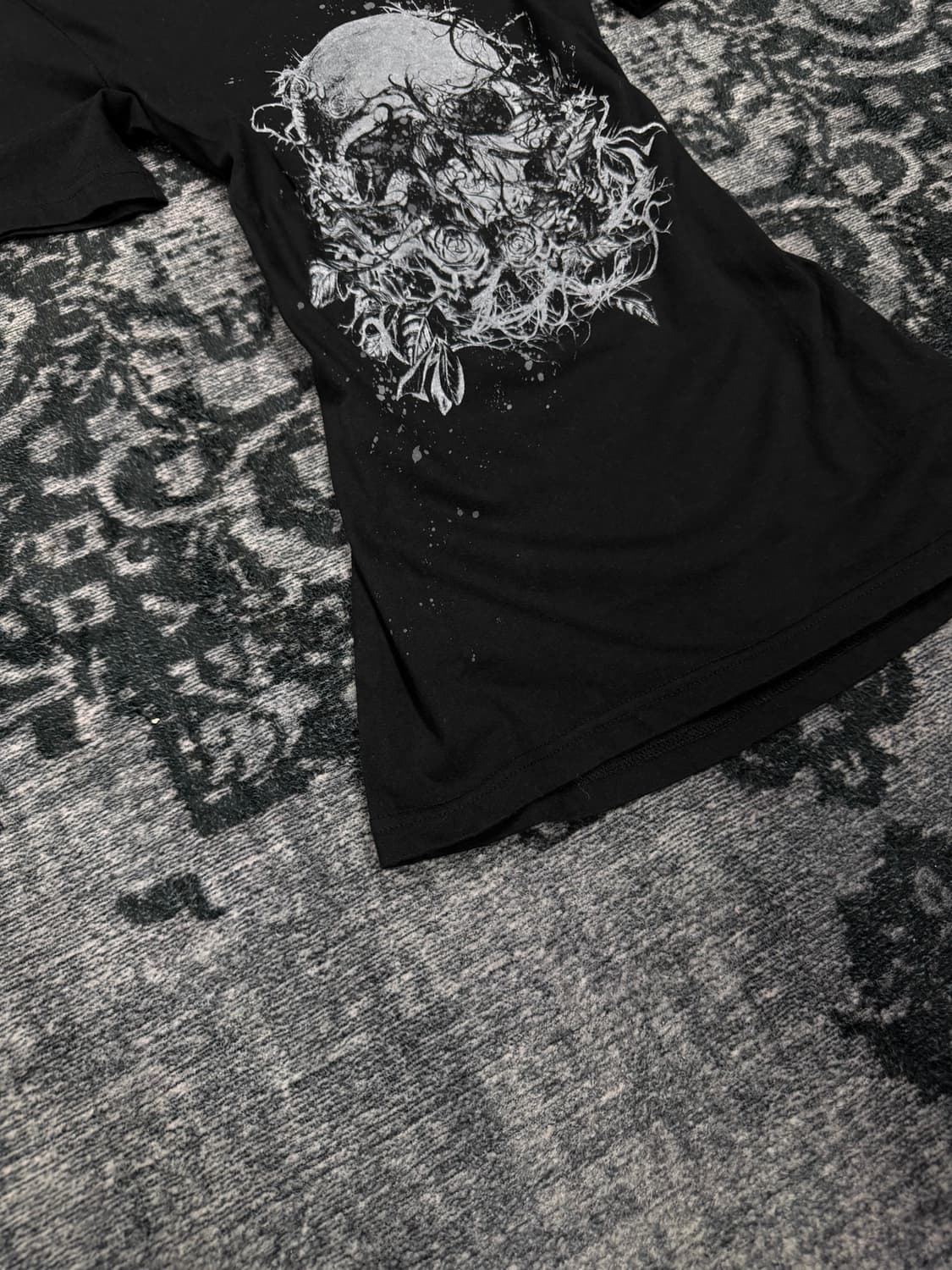 Schlussel 00s skull printing t shirts 상품이미지4
