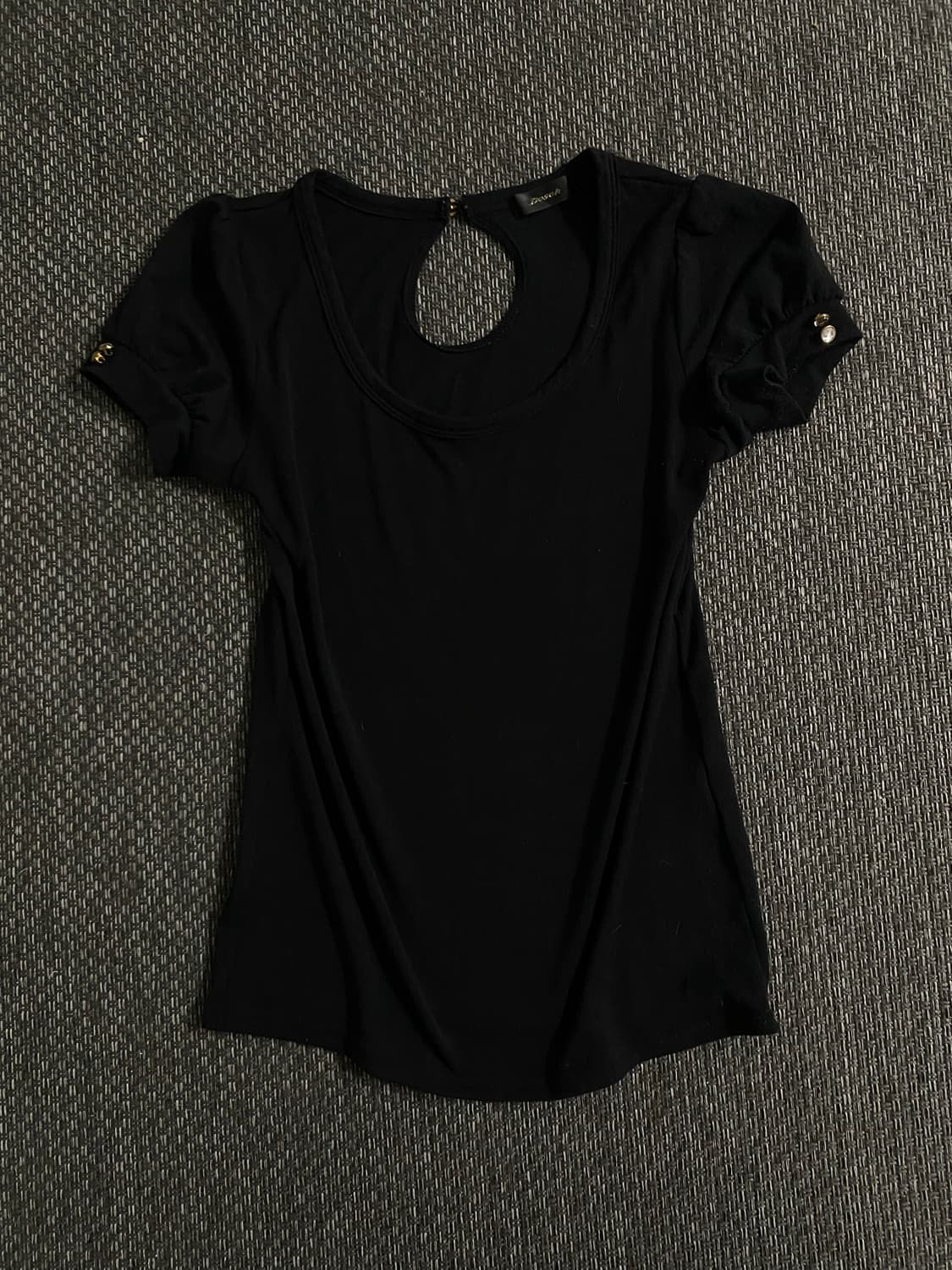 [Dosch] Black Minimal Slim Fit Tee 상품이미지4