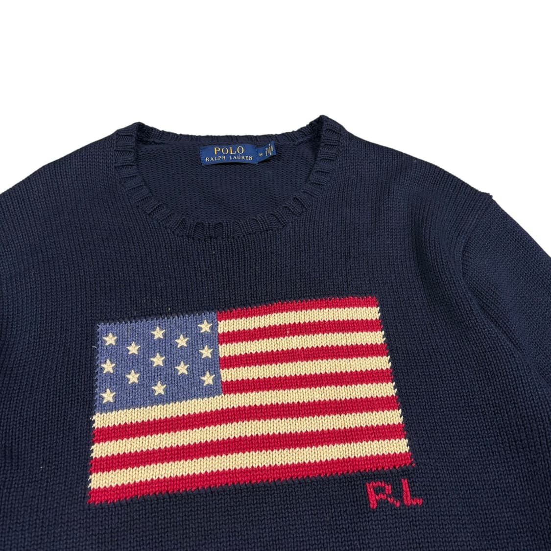 폴로 랄프로렌 네이지컬러 성조기 니트 상품이미지2