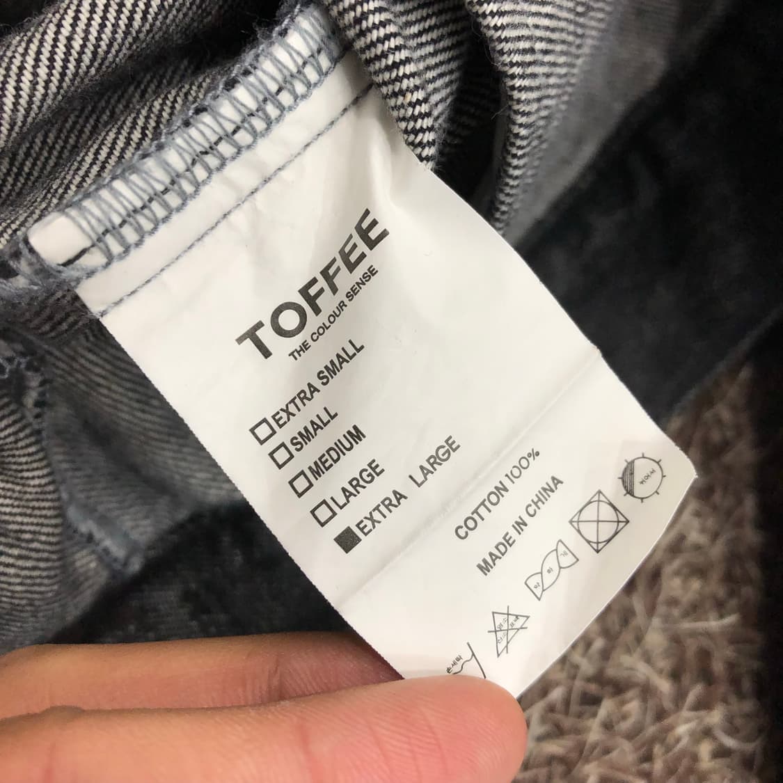 토피 블랙 데님 자켓 상품이미지5