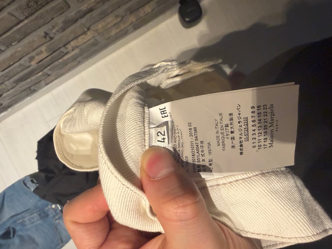 마르지엘라 콘트라스트 화이트 데님 상품이미지10