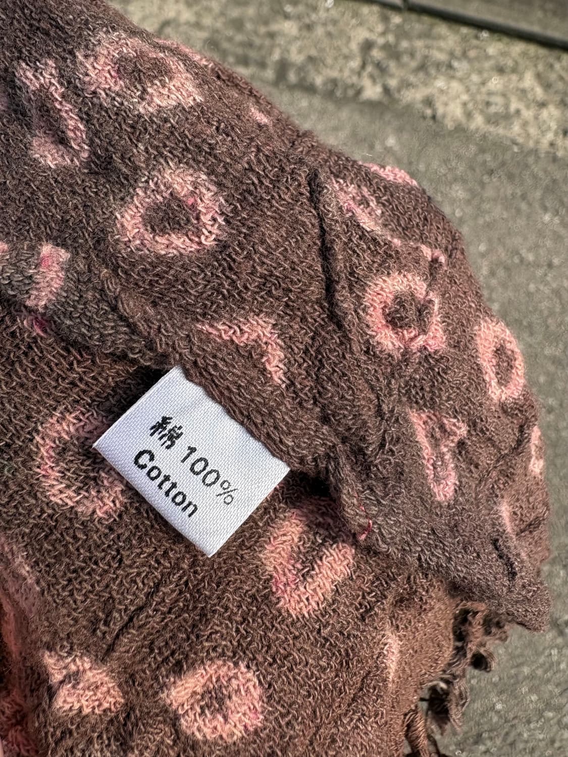 타이다이 그라데이션 히피 그런지 머플러 JPN  상품이미지6