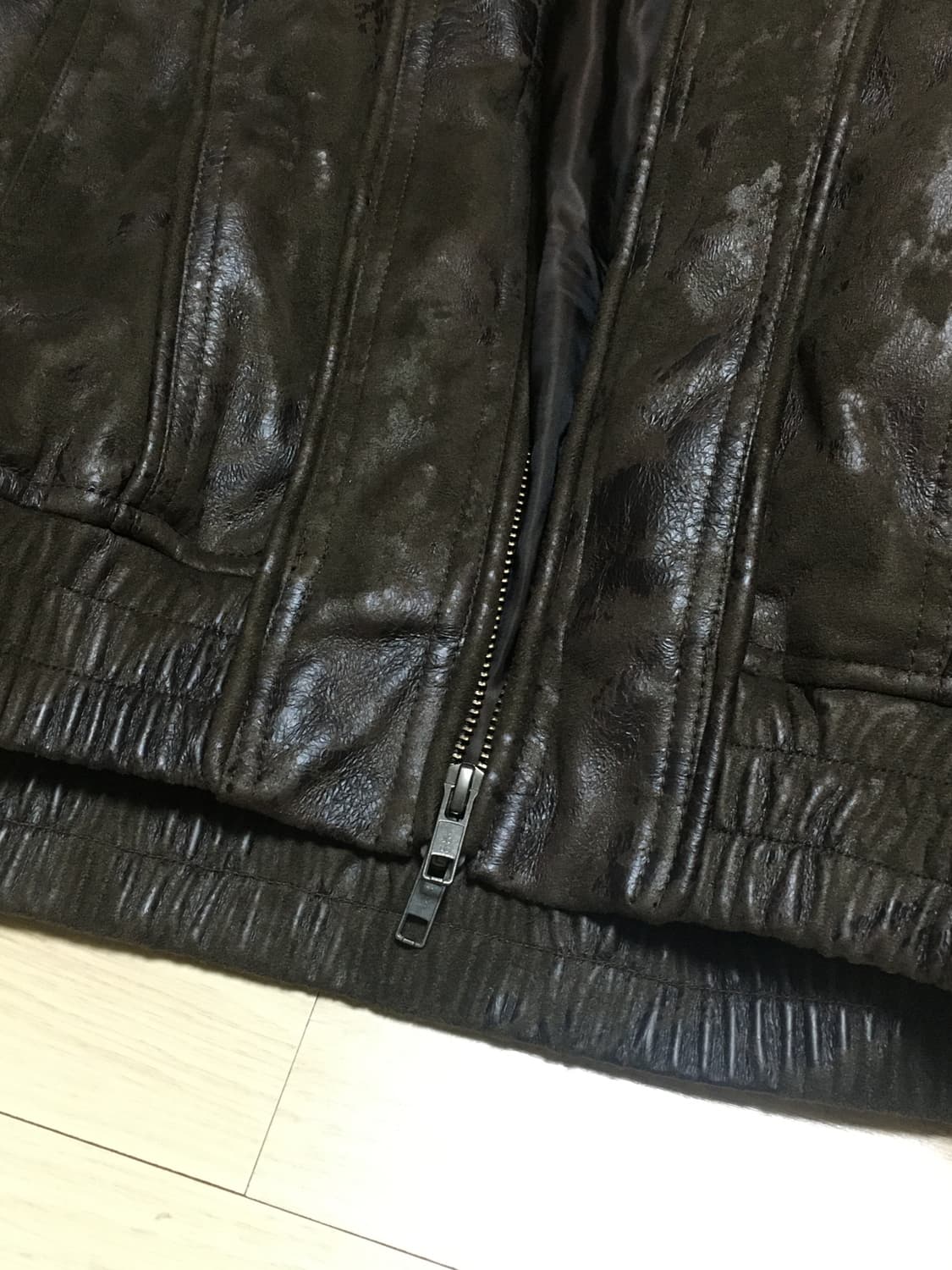 엘무드 벌키 크롭 자켓 카모 브라운 44 상품이미지5