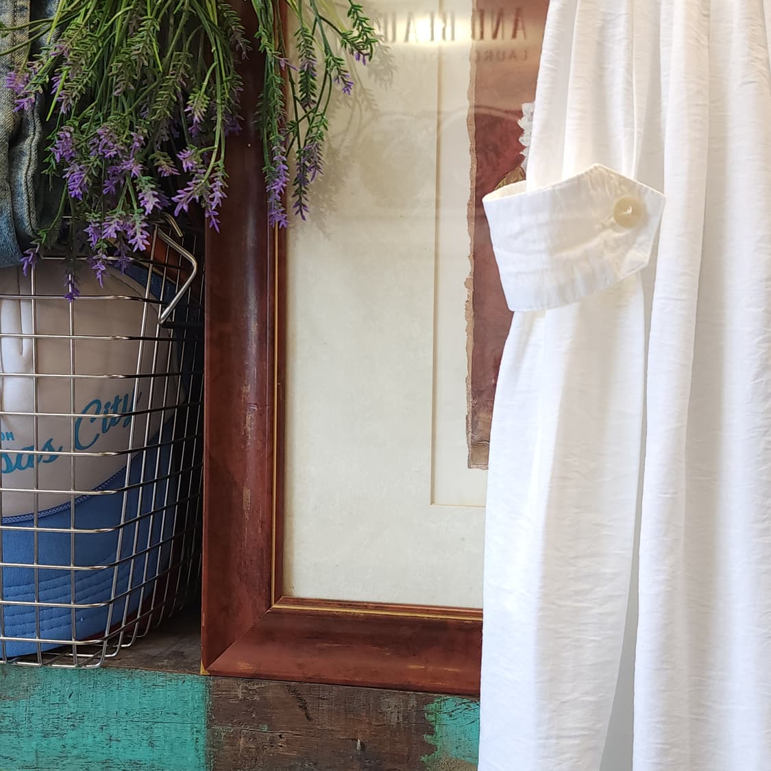 90s 빈티지 스커트 유럽 화이트 롱 스커트 버튼 클로져 상품이미지4