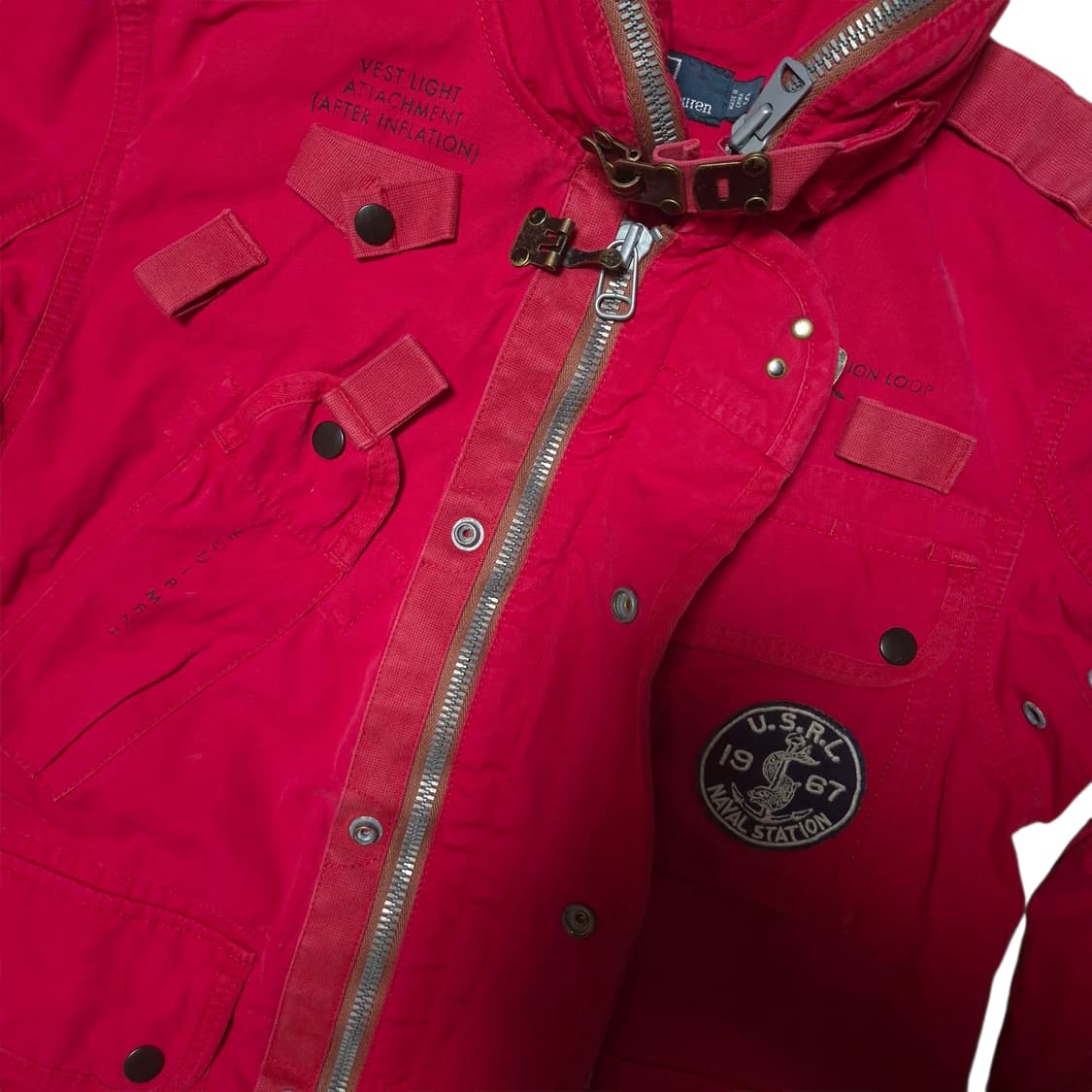 폴로 랄프로렌 90s USRL Naval 밀리터리 자켓 상품이미지6