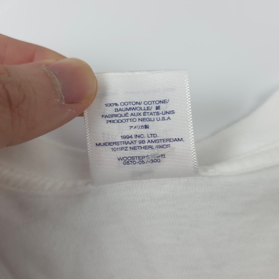 슈프림 스켈레톤 코튼 티셔츠 화이트 (M) 상품이미지5