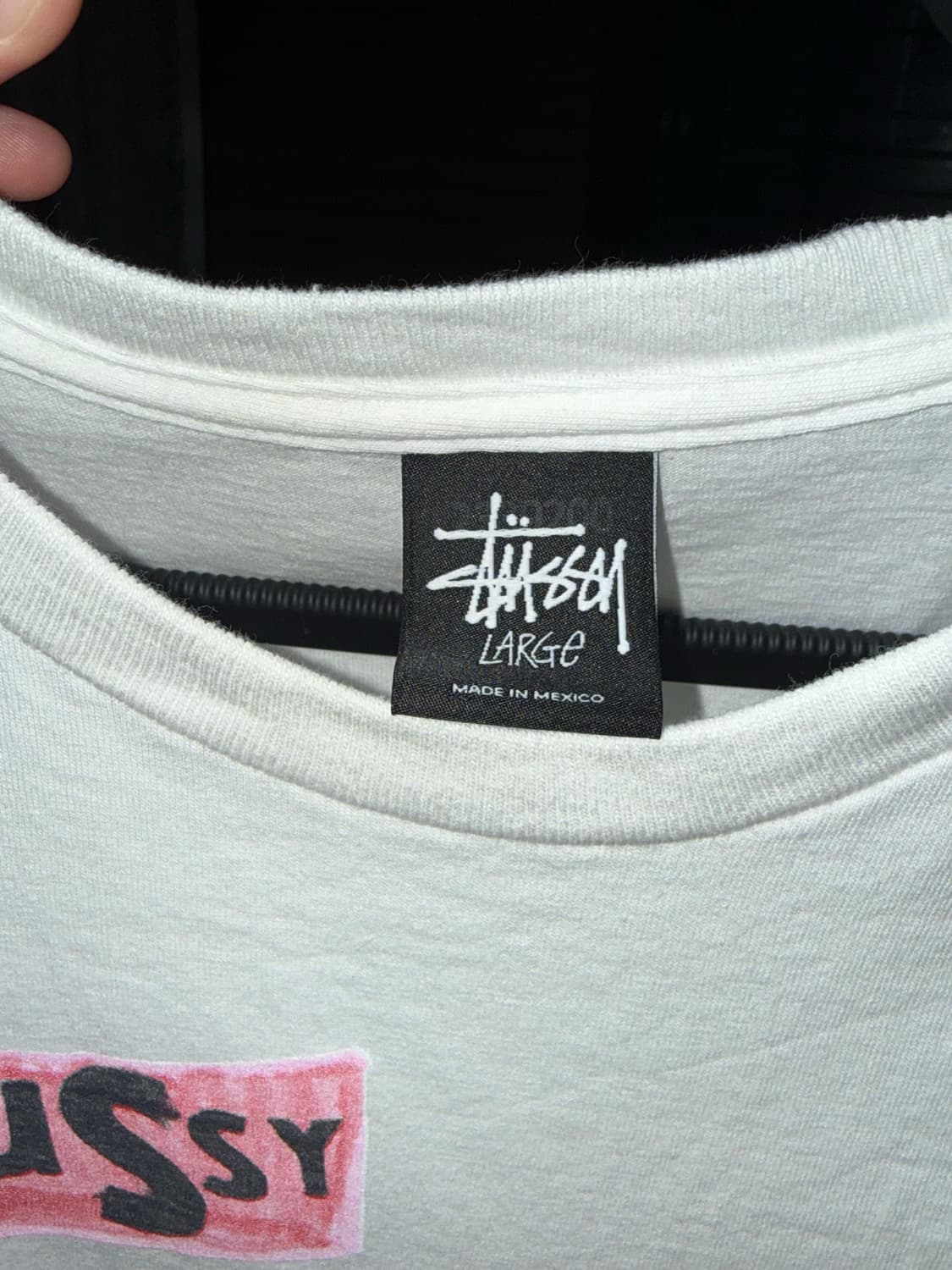 스투시 빈티지 레터링 프린팅 롱 슬리브 L 상품이미지5