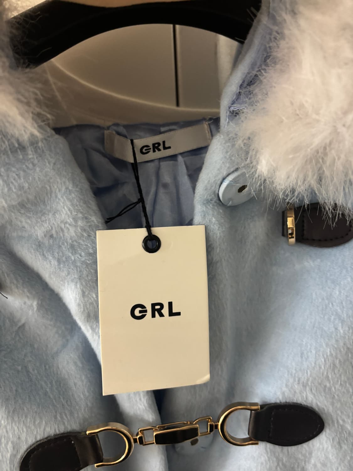 GRL 베이비블루 케이프 코트 상품이미지2