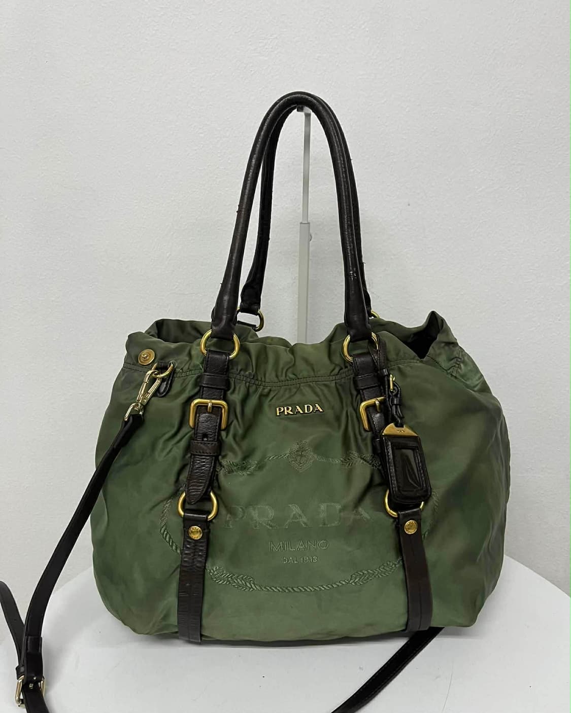 프라다 나일론 가죽 트림 숄더 토트백 상품이미지1