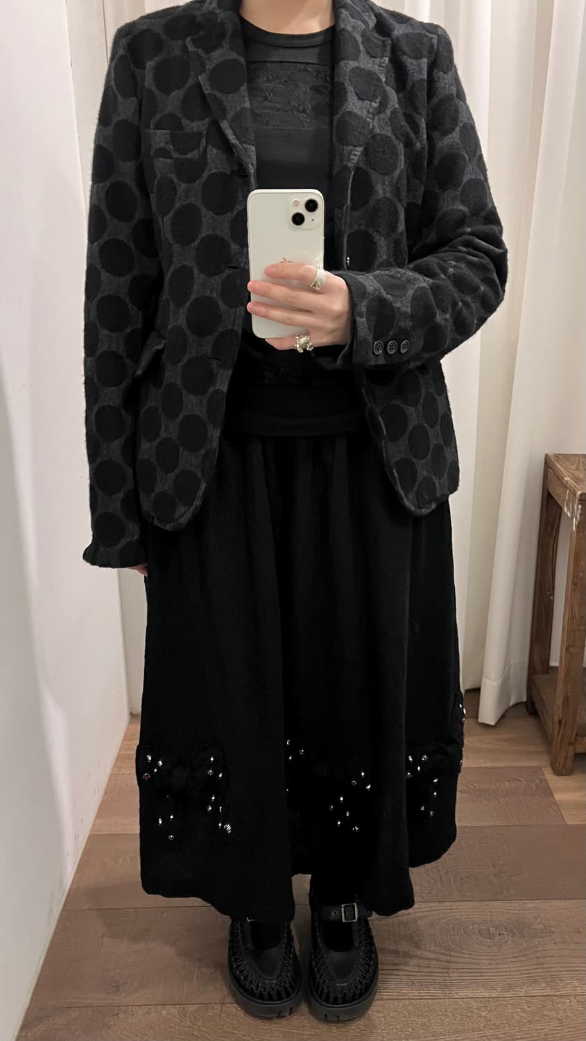 Hairy Big Dot Wool Jacket 상품이미지9