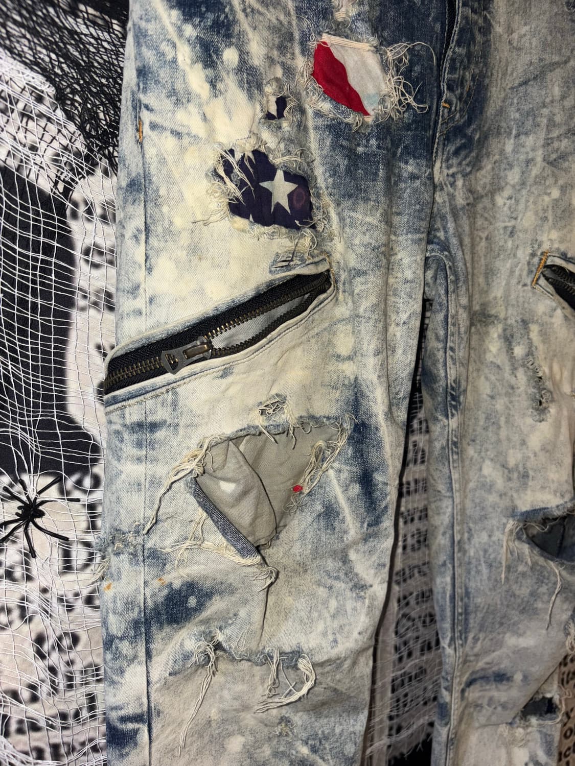 LGB Tie Dye American Flag Detail Pants  상품이미지7