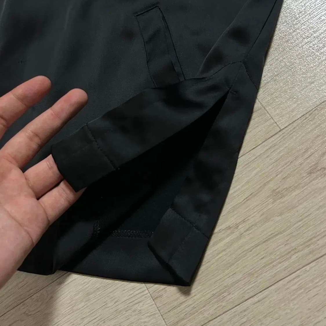 아디다스 우먼스 새틴 하프집업 져지(XS) 상품이미지5
