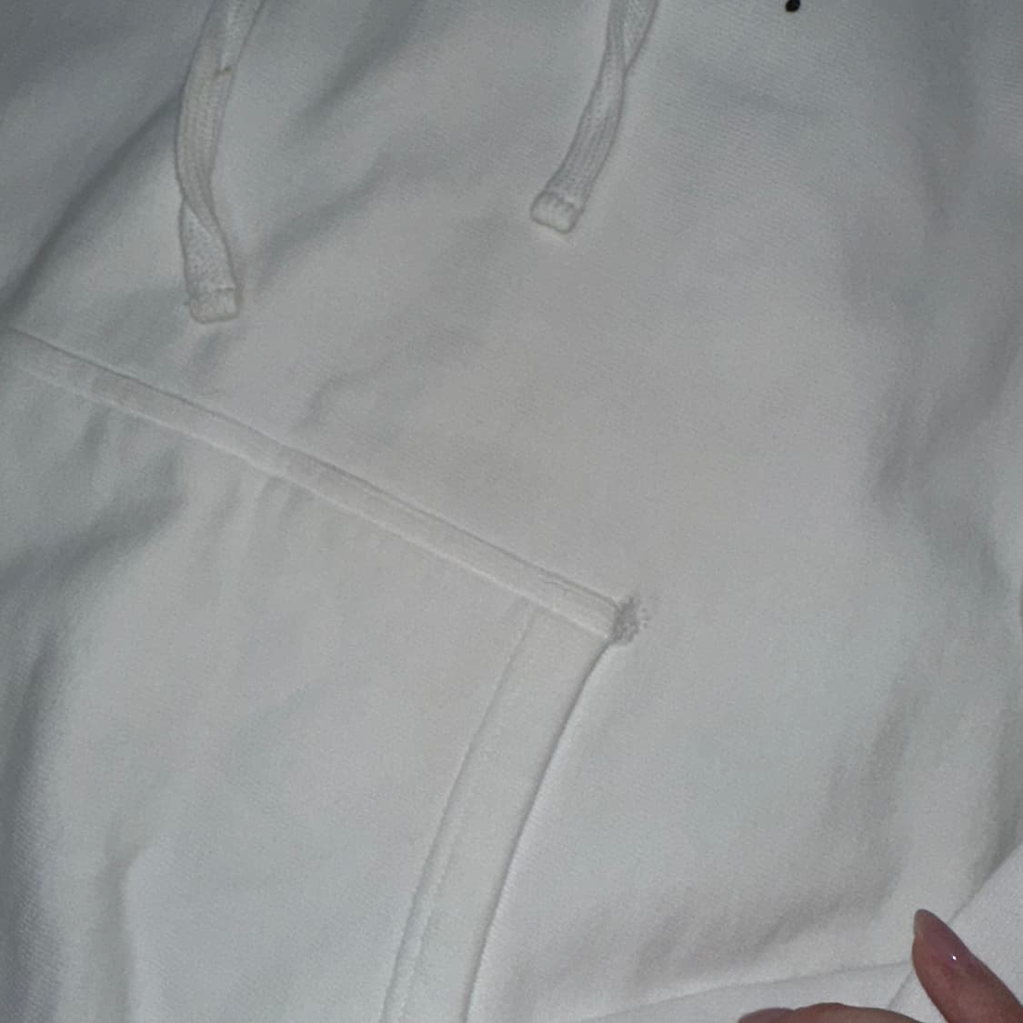 스투시 베이직 후드 화이트 L 상품이미지5