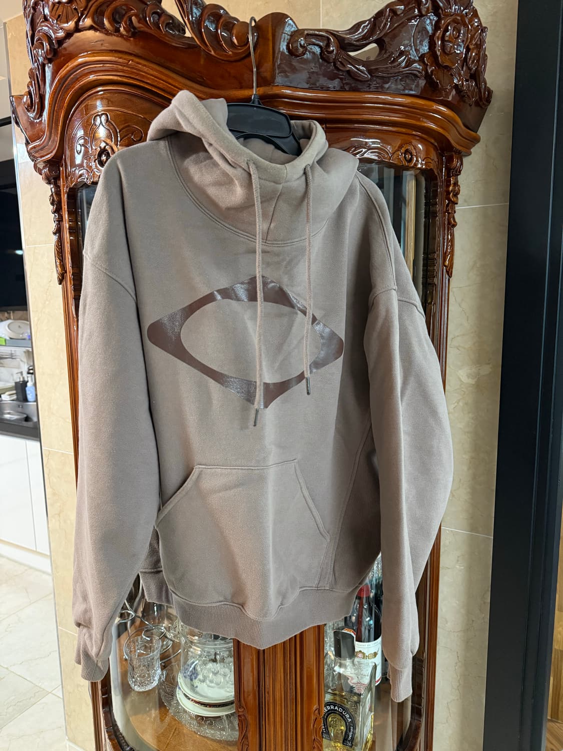 미스치프 롬버스 후드티 로즈브라운 M 상품이미지3