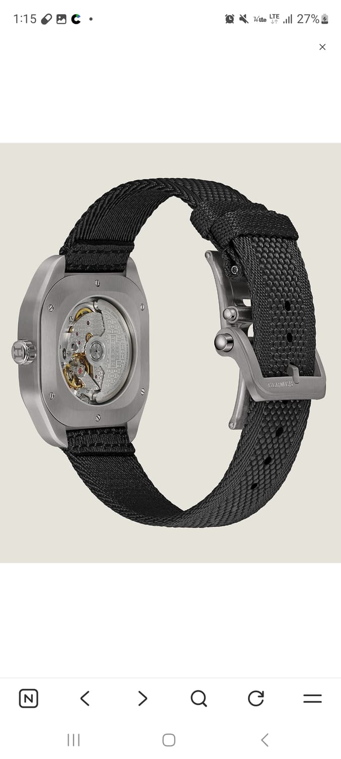 에르메스 H08 티타늄 오토매틱 시계 42mm 상품이미지6