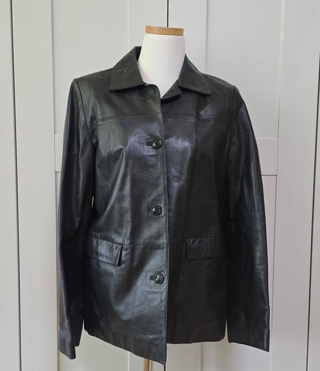 90s 램스킨 가죽 자켓 상품이미지3